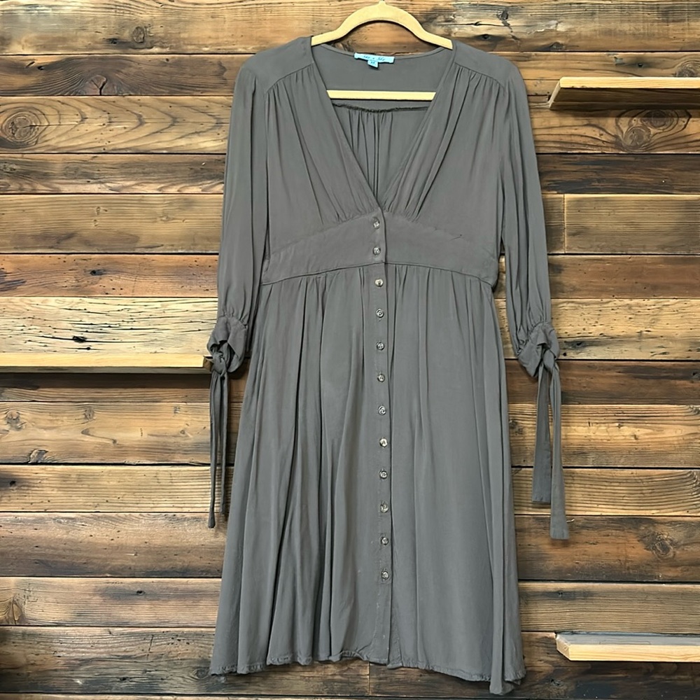Olive Green Long Sleeved Dress